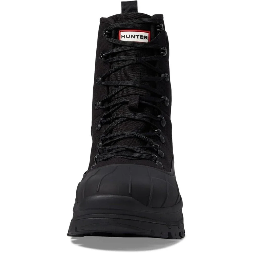Hunter Explorer Desert MFS1000CNV-BLK Boots Men's US 8 Black Round Toe JOBB1219